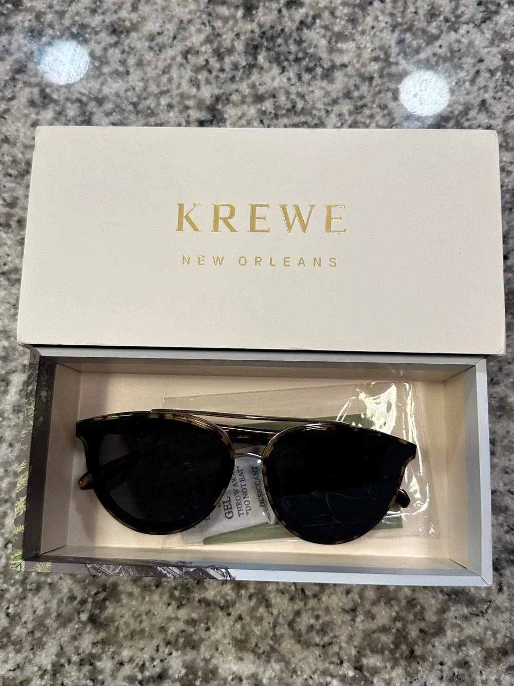 Krewe Clio Nylon Sunglasses in Tortoise and Silver
